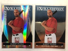 2011 donruss elite extra edition Albert Pujols die cut 105/200 + 1 base lot of 2