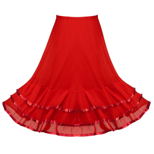 Kids Girls Ballet Character Swing Skirt Liturgical Full Long Circle Dance Skirts - Picture 12 of 39