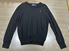 Polo Ralph Lauren Men's Sweater Merino Wool Black Size L