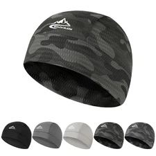 Skull Cap Helmet Liner Sweat Wicking Cycling Cap Beanie Hat Running Cap Headwear