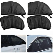 4 PCS Car Window Sun Shade Cover, Breathable Mesh Side Window Sunshades, UV G...