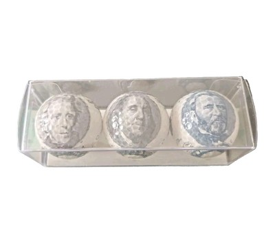 Dollar-Banknoten Golfbälle USD 100 50 & 20 Dollar, USA, 3er Top-Flite, Geschenk 