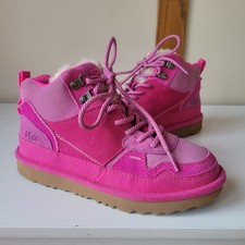 UGG Big Kids' Highland HiTop Heritage Boots Pink Size 2 Youth