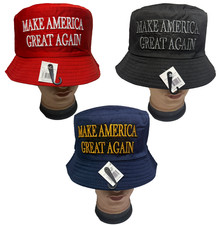 MAKE AMERICA GREAT AGAIN MAGA Sombrero Cubo Gorra Boonie Ala de Pesca Visera Sol Lote