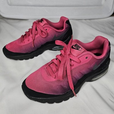 Girls Nike Air Max Invigor GS Black Watermelon Pink Sneakers Shoes Size 3.5Y