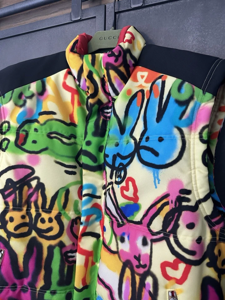 Gucci Mens Graffit Ivory Jacket Size Small/44 RRP £1700 - Image 2 of 4