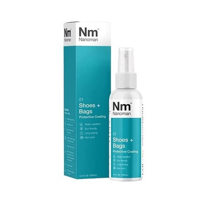 NANOMAN Shoe Protector Spray   Advanced 3.4 Fl Oz (Pack of 1), Clear 
