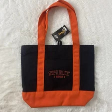 Spirit Halloween Black & Orange Mini Canvas Tote Bag Tiktok Viral 2025 BRAND NEW