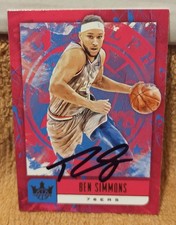 Ben Simmons Autographed Panini Card - In Person Signed Philadelphia 76'ers Card