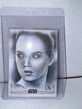 Topps Star Wars Silver Foil Sketch Card Todd Aaron Smith Artist Signed