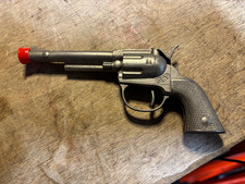 Vintage Hubley PET Diecast Small Cap Gun Toy Metal Pistol Single Action Made USA