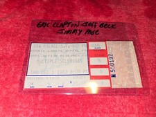 VINTAGE CONCERT TICKET STUB FOR ERIC CLAPTON JEFF BECK JIMMY PAGE DEC 1 1983
