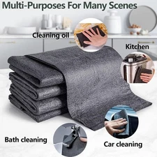10 X Thickened Magic Cleaning Cloth Streak Free Microfiber Cleaning Rag Reusable
