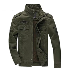 Chaqueta Militar Para Hombre Abrigo De Fuerza Aerea Moda Invierno Primavera Otoñ