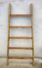 Antica Scaletta Scala In Legno x Complemento D'arredo