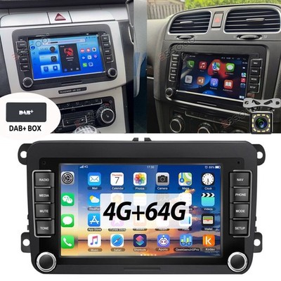 4+64G Carplay Für VW GOLF 5 6 Plus Touran Caddy T5 Android 15 Autoradio +DAB GPS