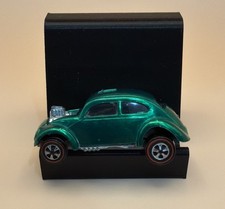 1968 Redline Hot Wheels Custom Volkswagen Bug Us Green Original 16 Dark Interior