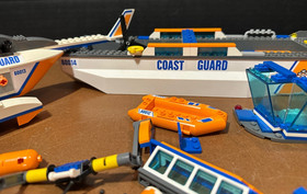 LEGO City Coast Guard Boat & Helicopter parts rafts minifigures partial sets