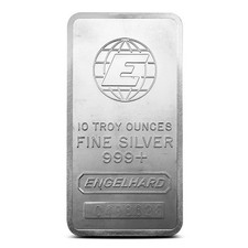 10 oz Engelhard Silver Bar (Secondary Market) 102.32 per troy oz