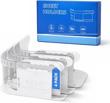 Bed Sheet Holders for Corners, Heavy Duty No-Slip Sheet locks Straps with Clips,