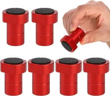 6x 3/4" Aluminum Bench Dogs w/ Non-Slip Pads for MFT Table Woodworking Clamp