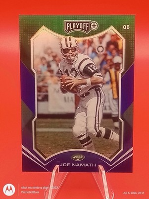 2021 Panini Playoff Plus Joe Namath #24 Blue Jersey # Match 12/50 Jets HOF Rare
