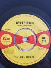 Soul Sisters,I Can't Stand It/Blueberry Hill,EX,Sue,Northern Soul,Mod
