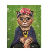 Frida Kahlo Kitty Portrait Jigsaw puzzle 252 pc