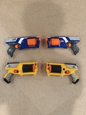 Lot of 4 Nerf N-Strike Maverick Rev-6 And Strongarm Gun Dart Blasters