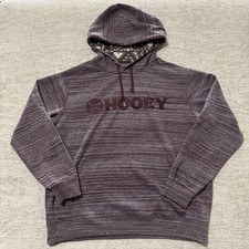 Hooey Lock-Up Burgundy Hoodie XL SW Aztec Hood Liner Retails 74.99