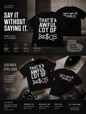 Black Graphic Print T-Shirt  That s a Awful L...