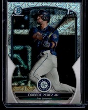 2023 BOWMAN CHROME MOJO REFRACTOR ROBERT PEREZ JR. RC SEATTLE MARINERS #BCP-124