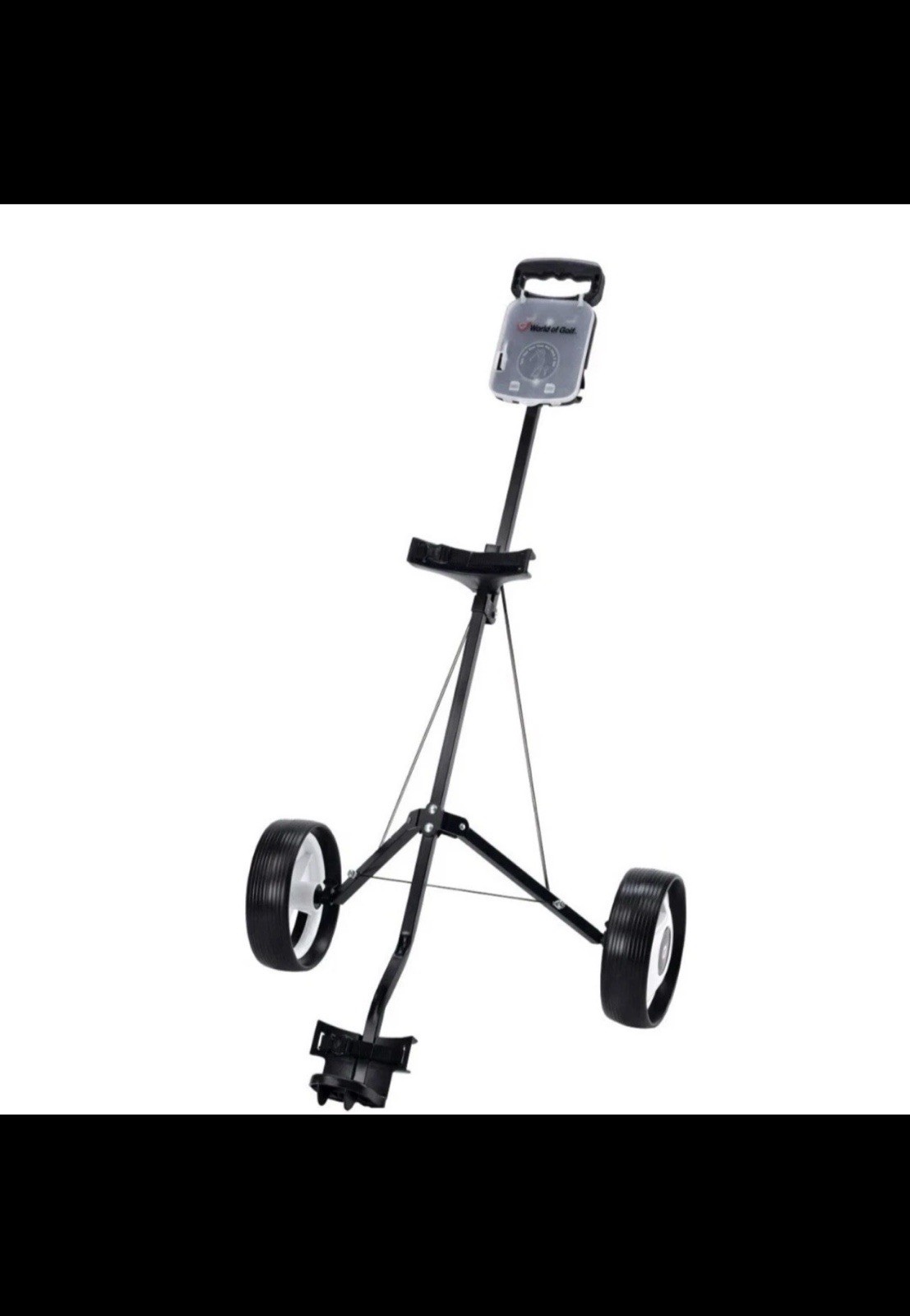 Deluxe Steel 2-wheel Fold-able Golf Pull Cart, New Open Box