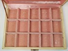 Vintage Mele Jewelry Box With Velvet Lining, 15 Compartments, Cream, Pink READ — photo 8