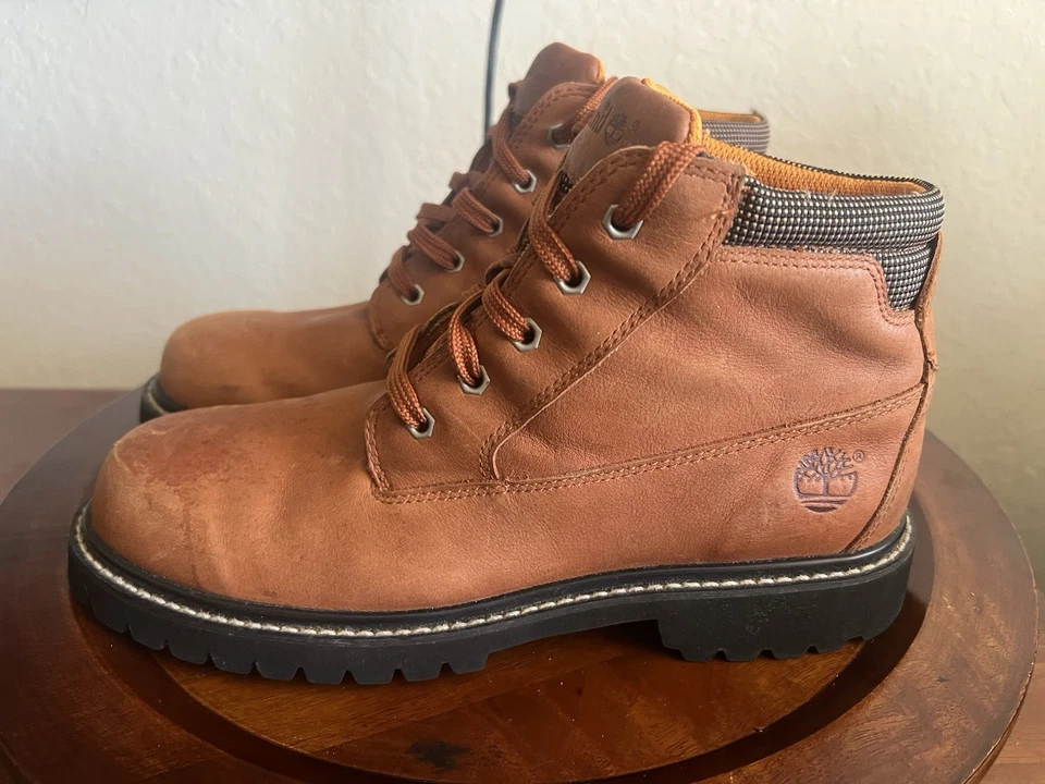 Botas Timberland Talla 10 M Ellendale Medio Cuero Con Cordones Senderismo Gorpcore Chukka Foto 4 de 4