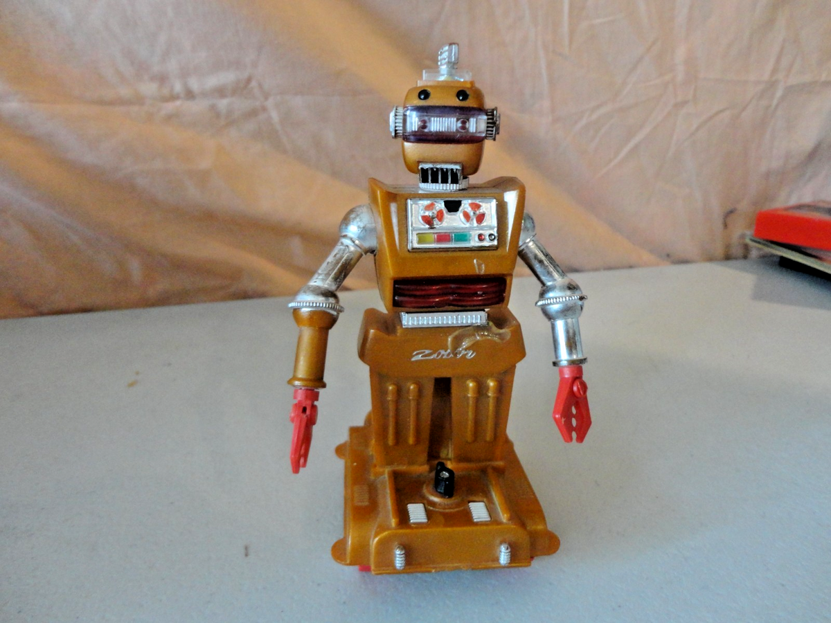 Vintage 1969 ZEROIDS Original Ideal Zobor Zeroid ROBOT Toy as is
