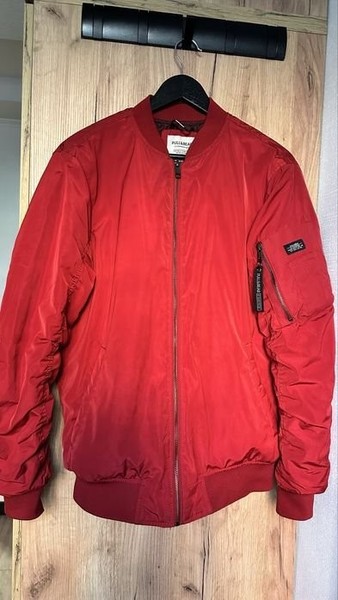 Men Pull & Bear Jacket Red 36