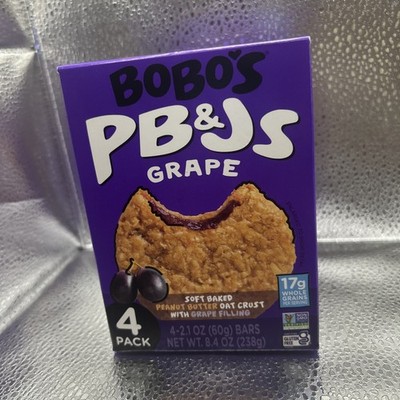 Bobo's PB&J's Grape Soft Baked Peanut Butter Oat Crusts with Grape Filling 8.4oz