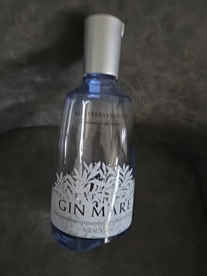 EMPTY GIN MARE MEDITERRANEAN GIN BOTTLE LIGHT BLUE 750 ML W/CAP