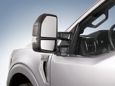 F-150 2021-2024 Black Trailer Tow Power Mirrors W Manual Fold No Blis No Camera