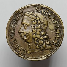 Medaglia Assedio Di Alessandria 1746, Carlo Emanuele III Savoia 31mm Molto Rara 