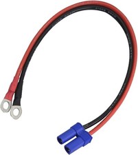 EC5 Female to O Ring Terminal Extension Cable 10AWG 50cm 1.6ft for RC Car ESC,