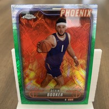 2024-25 Topps Chrome #164 Devin Booker Topps Green Refractor