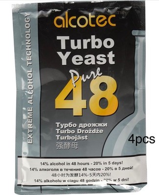 Alcotec 48 Hour Turbo Yeast | Brewers Yeast Powder| Wine Yeast for Wine Making