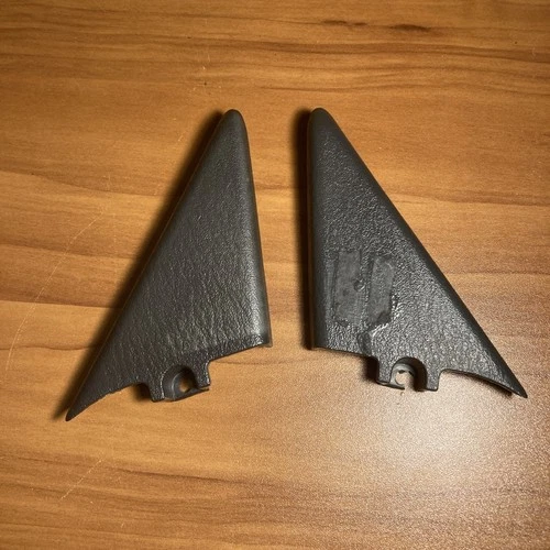 97-01 Jeep Cherokee XJ Side View Mirrors Inside Trim Covers Dark Gray OEM