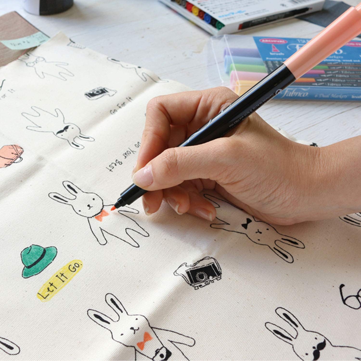 Tsukineko PF-160 Dual-Ended Fabric Marker Color-Fast, Office Product