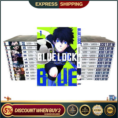 Blue Lock Manga English (Vol. 1-36) Full Set Comic Book Express Shipping
