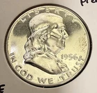 1956 Type 1 Franklin Half Dollar, Choice Cameo Proof (20689)