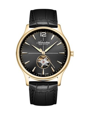 ADRIATICA Men Automatic Casual Watch Classic Dress Black Dial Waterproof Swiss 4