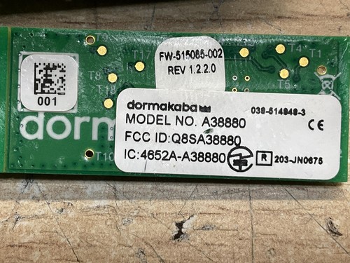 6 Dormakaba Saflok P# A38880 Bluetooth Módulo BLE Antena/SEUSADO/JUA2664 - Imagen 5 de 5